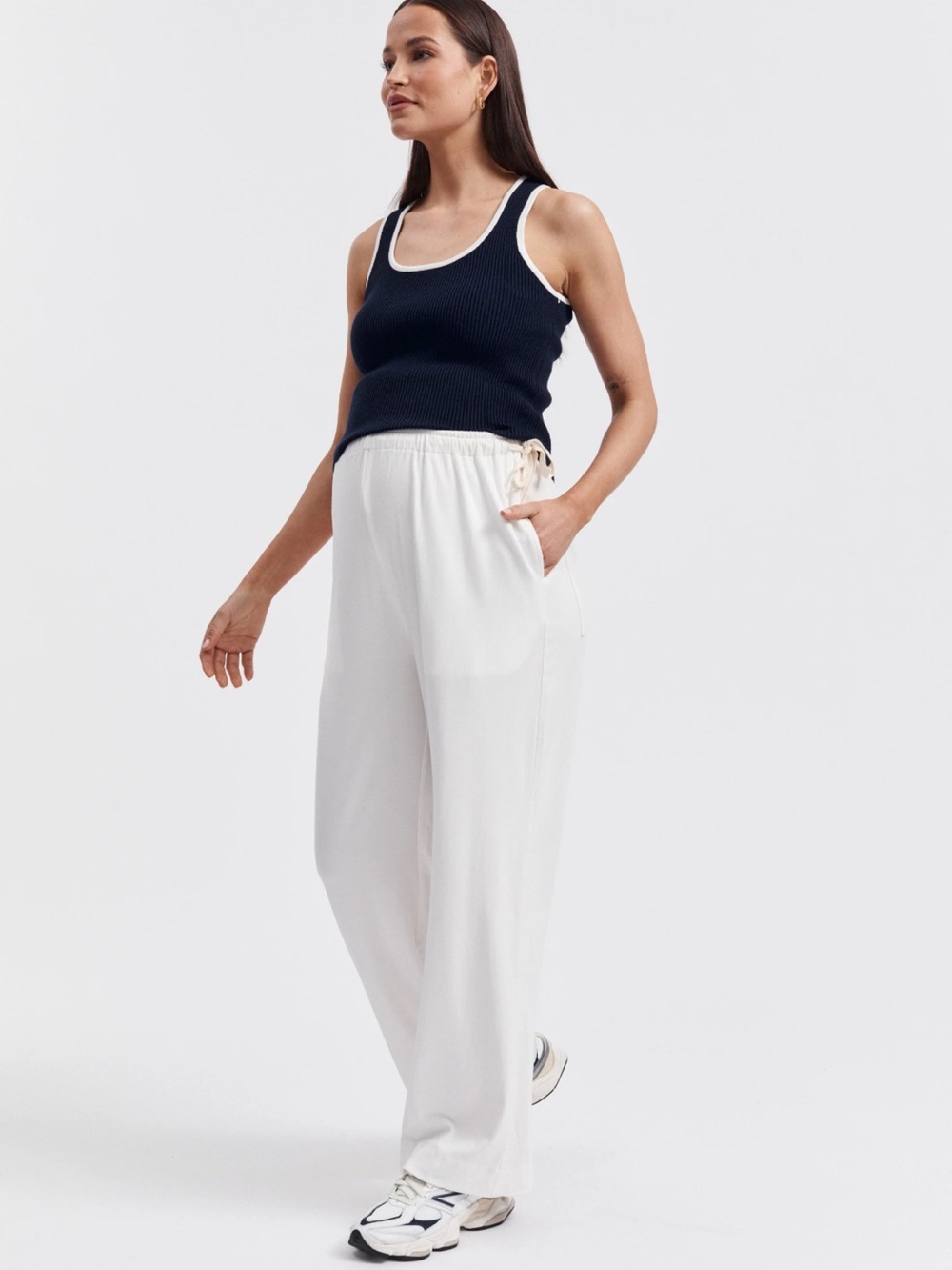Legoe Heritage • Navy Woodford Crop Tank II